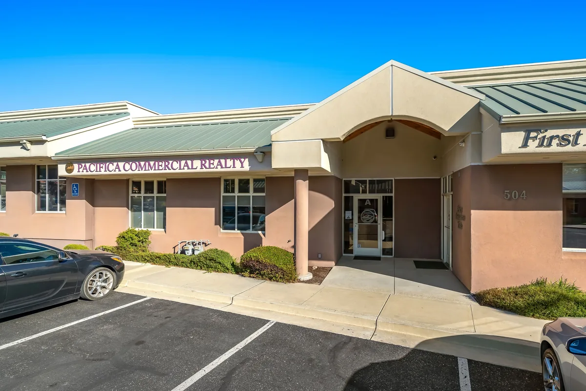 Exterior of the office building at 504 First St, Suite A, Paso Robles